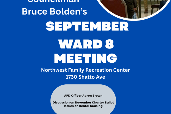 September Ward 8 meeting