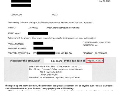 Assessment letter