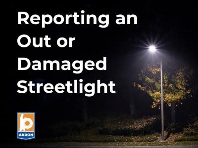 Report street light out