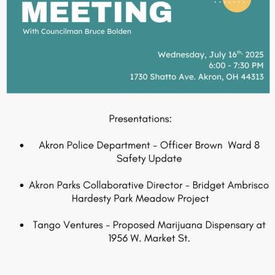 July ward 8 meeting