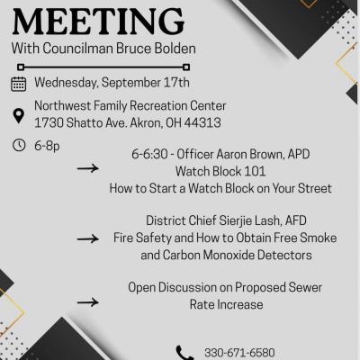 Ward meeting september
