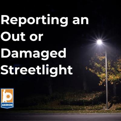 Report street light out